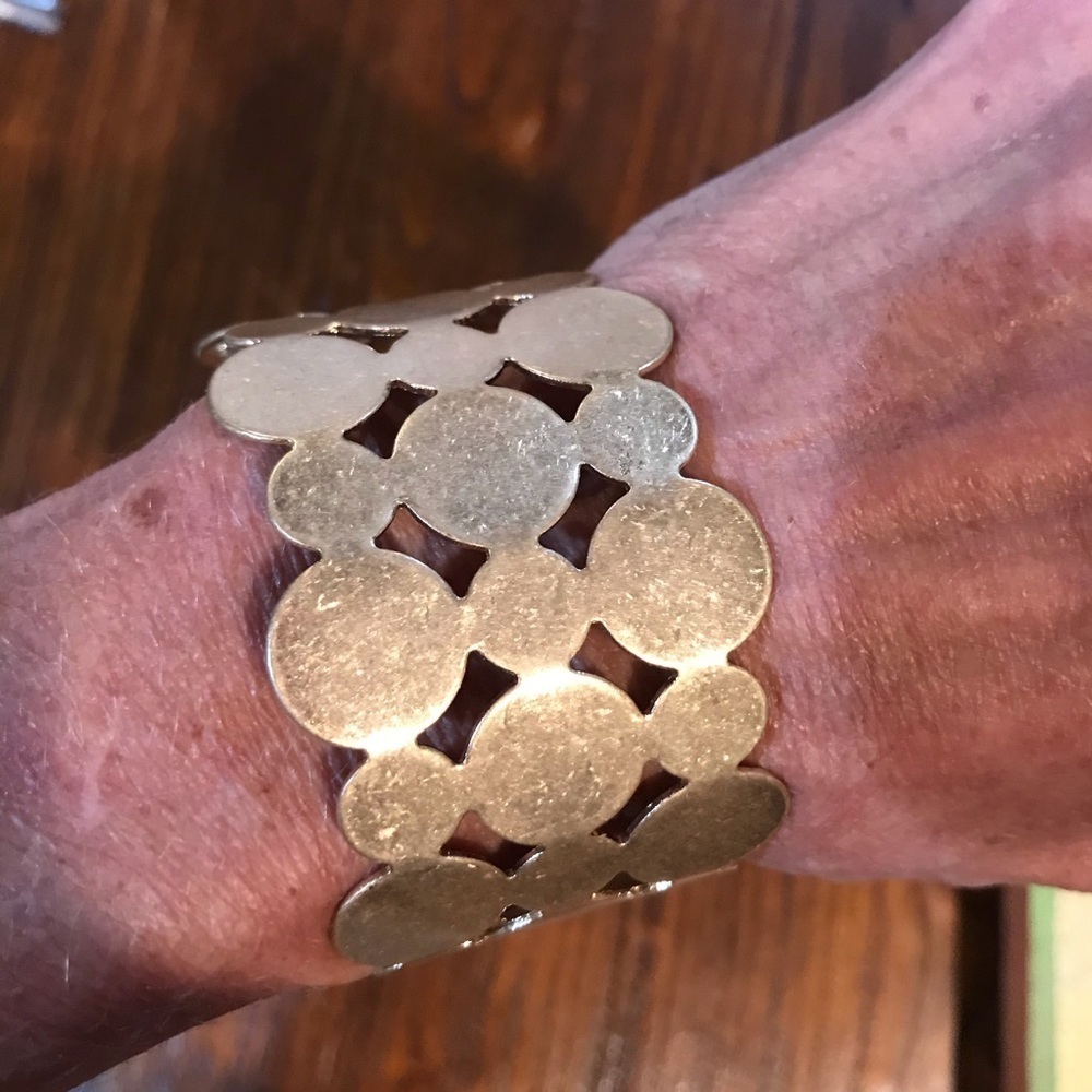 💎Geometric Bangle Cuff - Picture 5 of 5